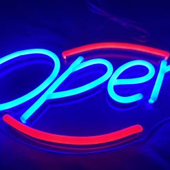 open business sign