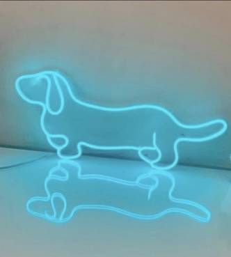 doggy led neon sign